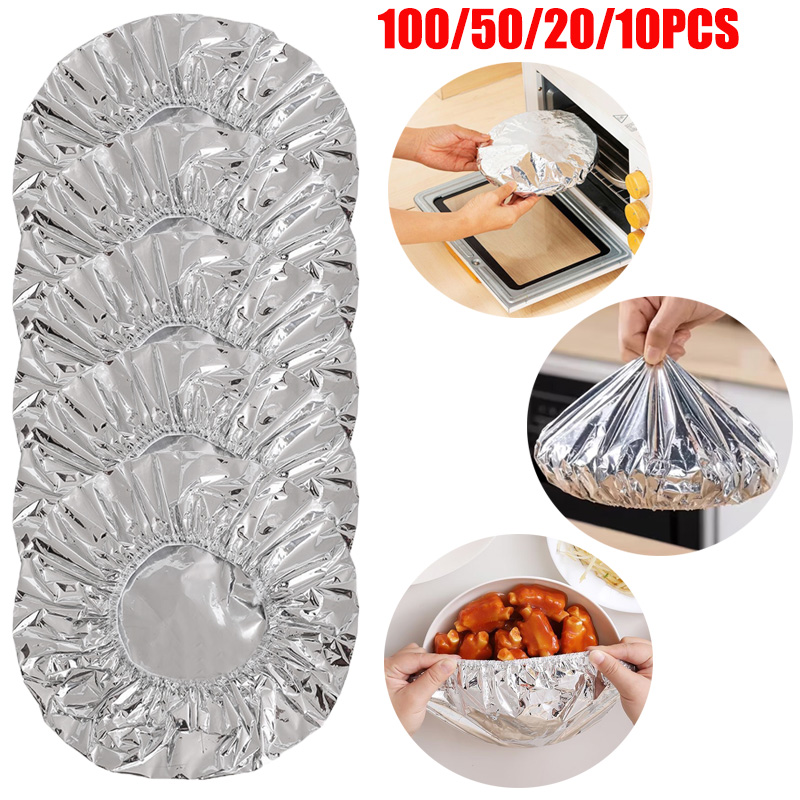 Kitchen Gadgets Under 100 - 100/10 Buah Penutup Mangkuk Aluminium Foil