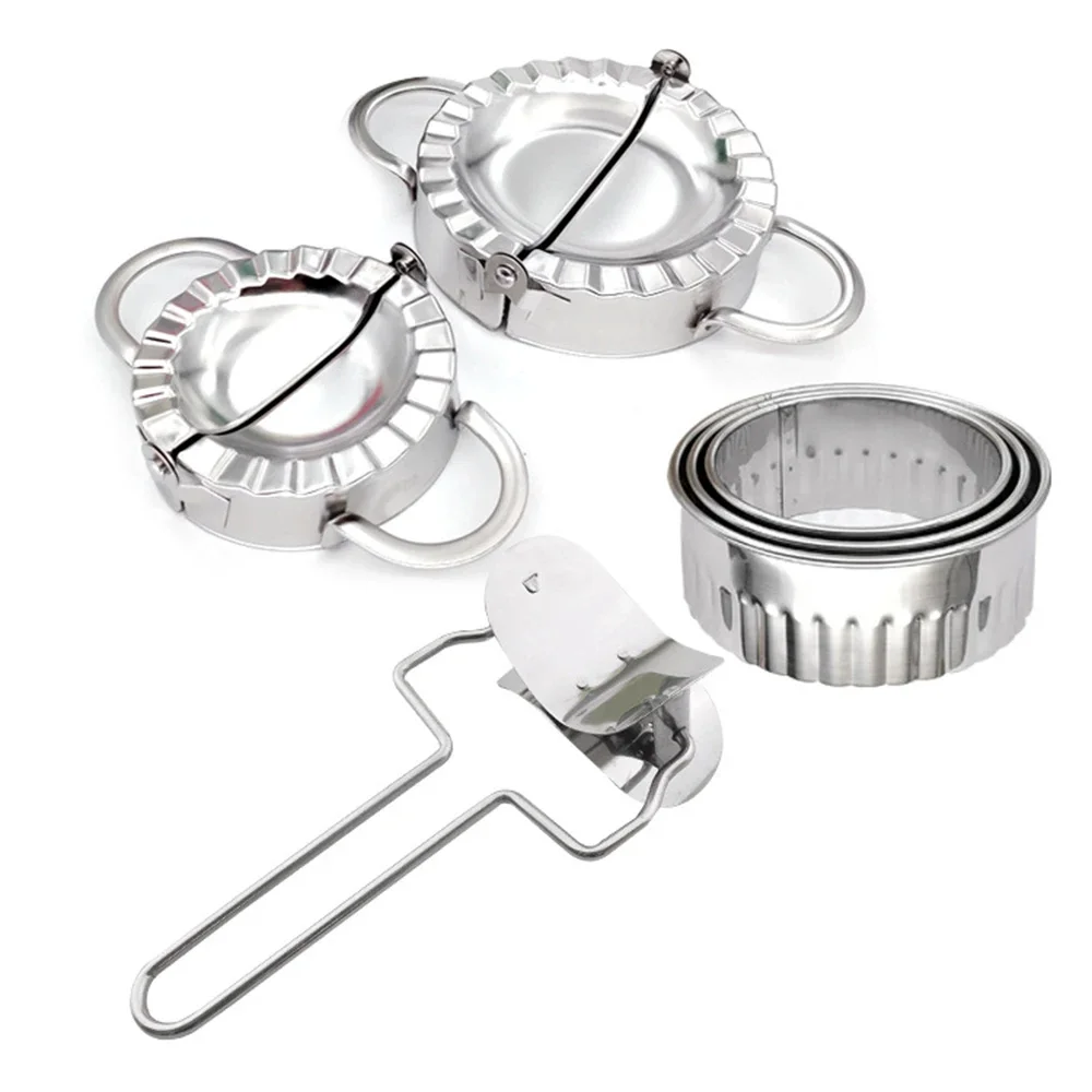 Kitchen Gadgets Dumpling Maker - Baru Cetakan Pangsit Cetakan Baja Tahan