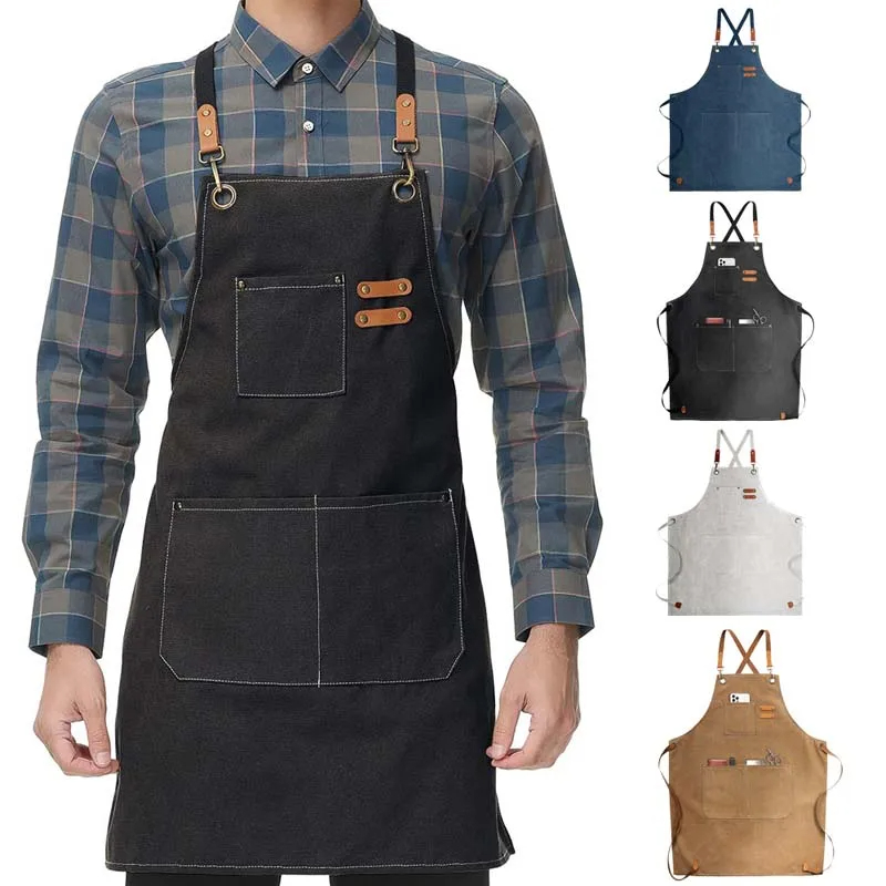 Kitchen Gadgets Trending - Celemek kanvas rumah tangga, tahan minyak