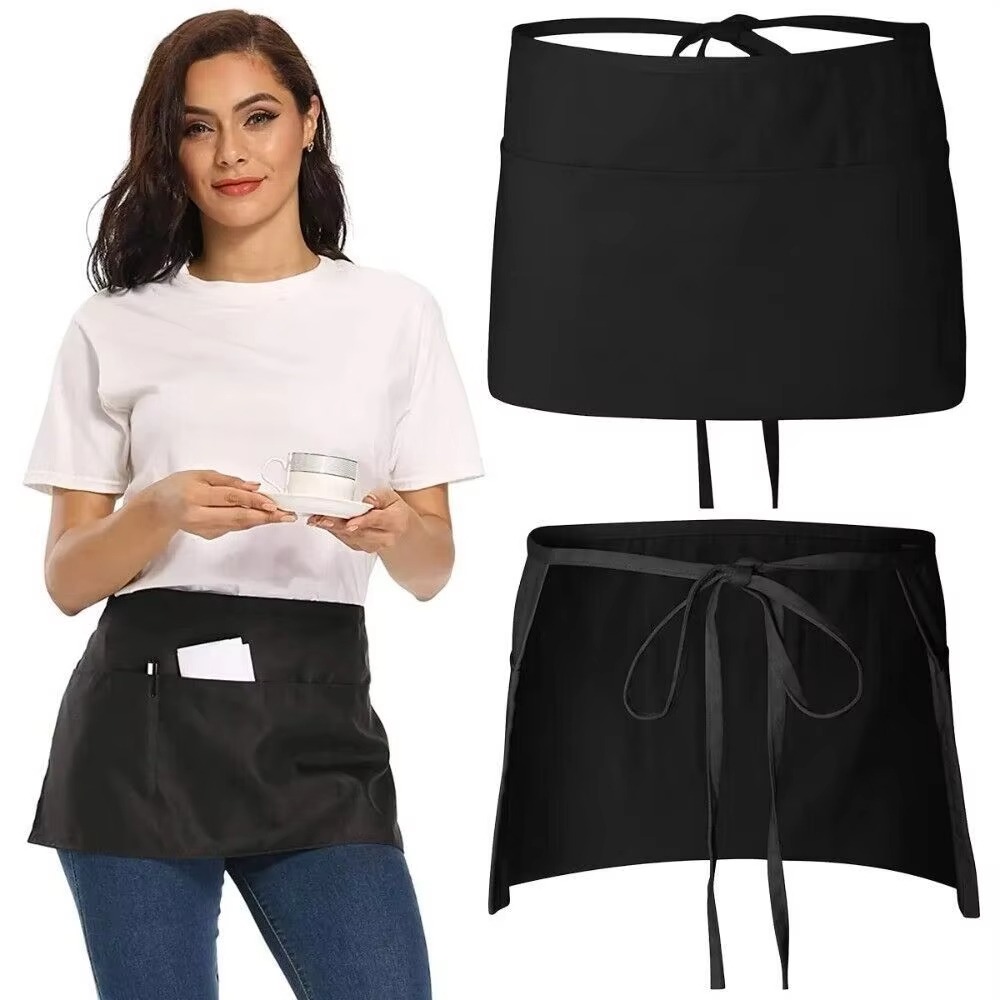 Kitchen Gadgets Trending - Celemek Pendek Chef Fashion 3 Kantong