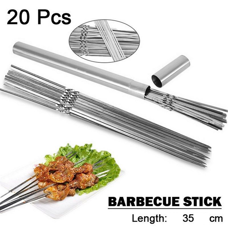 Kitchen Gadgets Youtube - Skewer tusuk sate Stainless Steel, untuk