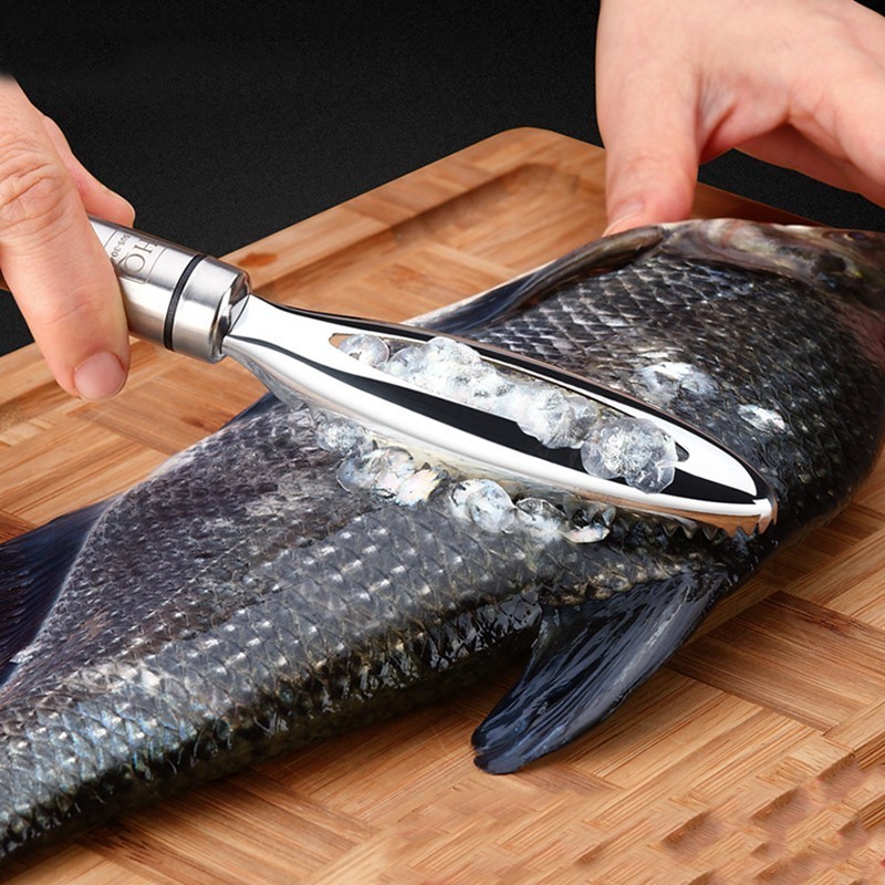 Kitchen Gadgets For Seniors - Penggiling Gesekan Sisik Ikan Tahan Karat