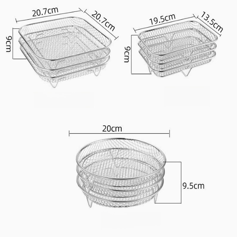 Rak Penggorengan Udara Oven Pe - Air Fryer Accessories ulasan dan harga