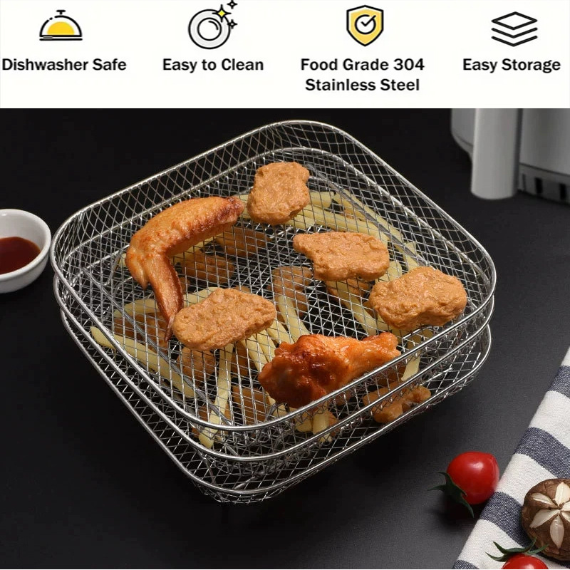 Rak Penggorengan Udara Oven Pe - Air Fryer Accessories ulasan dan harga