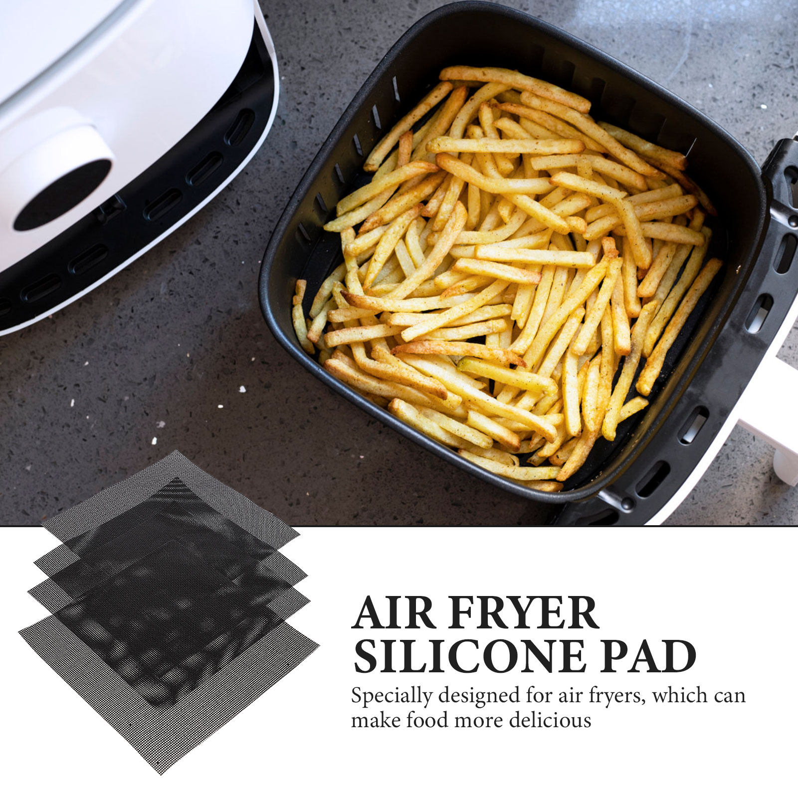 4 Buah Bantalan Penggorengan U - Air Fryer Accessories ulasan dan harga