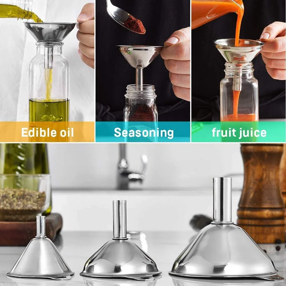 3 buah Set corong dapur baja t - Kitchen Gadgets Oxo ulasan dan harga