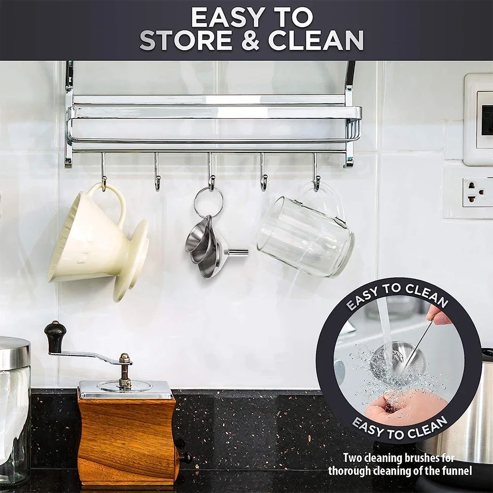 3 buah Set corong dapur baja t - Kitchen Gadgets Oxo ulasan dan harga