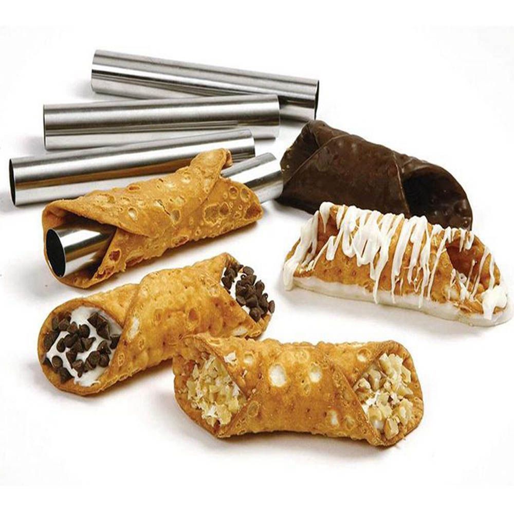 Cetakan Cannoli Logam 6 pcs/se - Kitchen Gadgets Youtube ulasan dan harga