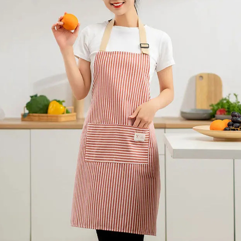 Celemek Bergaris Linen Katun B - Kitchen Gadgets Trending ulasan dan harga
