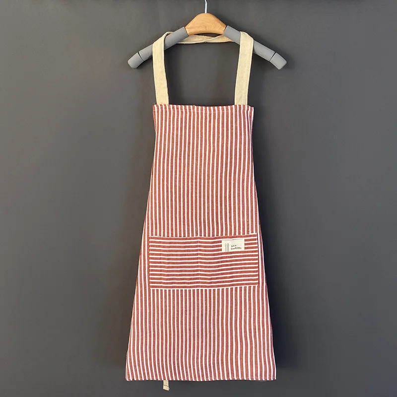 Celemek Bergaris Linen Katun B - Kitchen Gadgets Trending ulasan dan harga