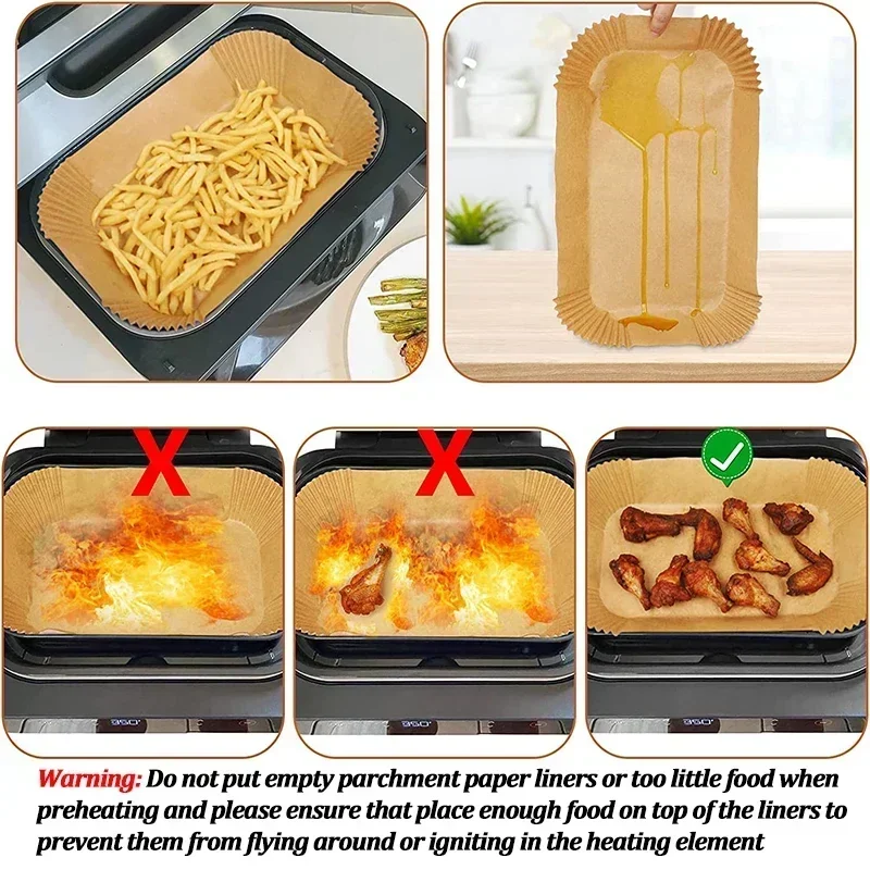 Kertas Penggorengan Udara Seka - Air Fryer Accessories ulasan dan harga