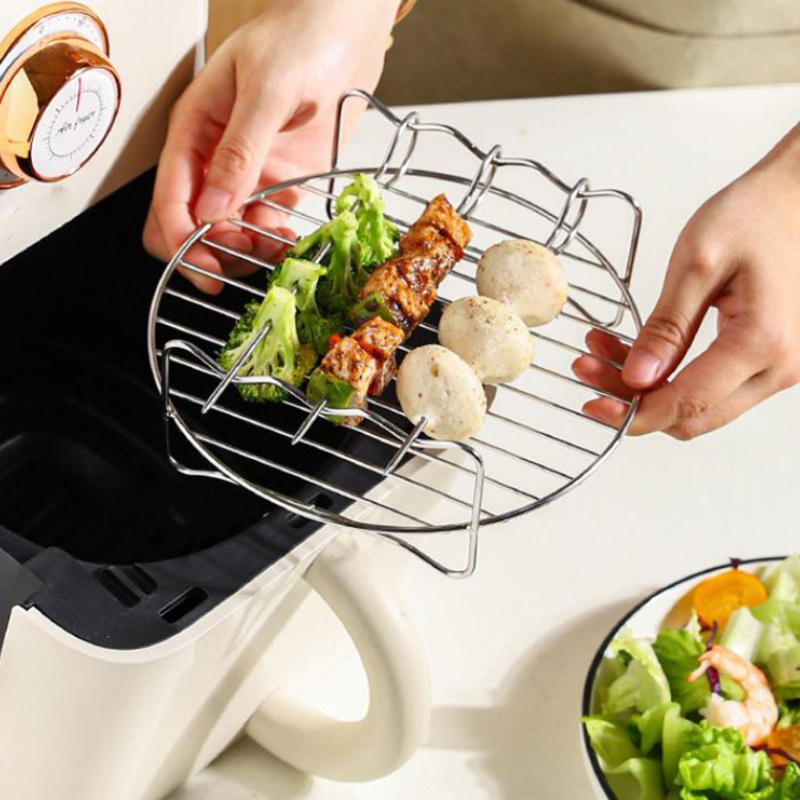 Rak penggorengan udara listrik - Air Fryer Accessories ulasan dan harga