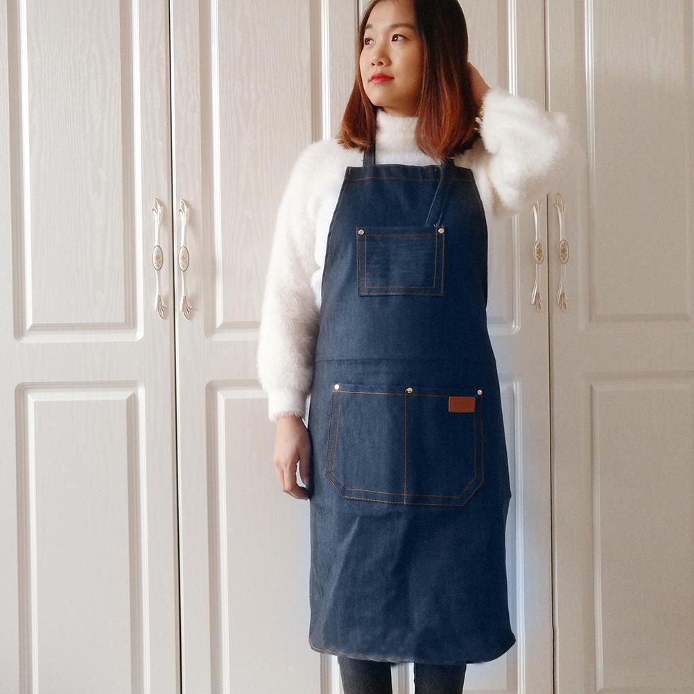 Celemek Denim rumah tangga, ce - Kitchen Gadgets Trending ulasan dan harga