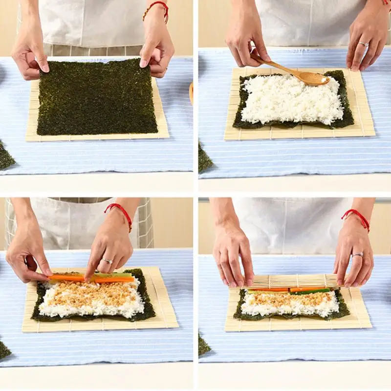 DIY bambu pembuat Sushi tikar  - Kitchen Gadgets For Seniors ulasan dan harga