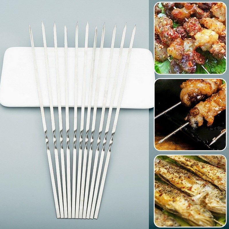 Skewer tusuk sate Stainless St - Kitchen Gadgets Youtube ulasan dan harga