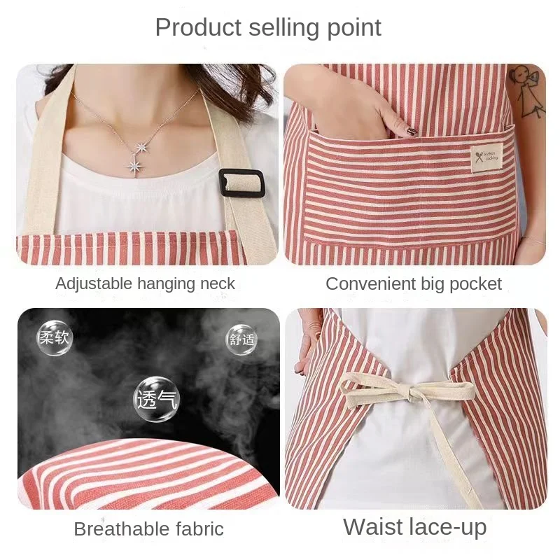 Celemek Dapur Celemek Bergaris - Kitchen Gadgets Trending ulasan dan harga