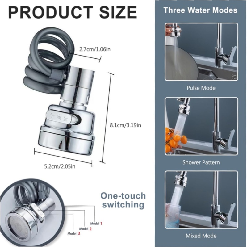 Baru 3 Mode Keran Wastafel 360 - Kitchen Gadgets Youtube ulasan dan harga