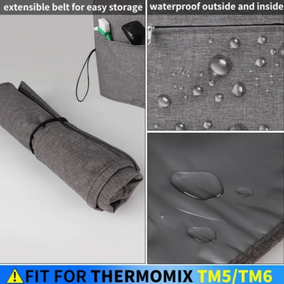Kain Oxford Abu-abu Thermomix  - Kitchen Gadgets Thermomix ulasan dan harga