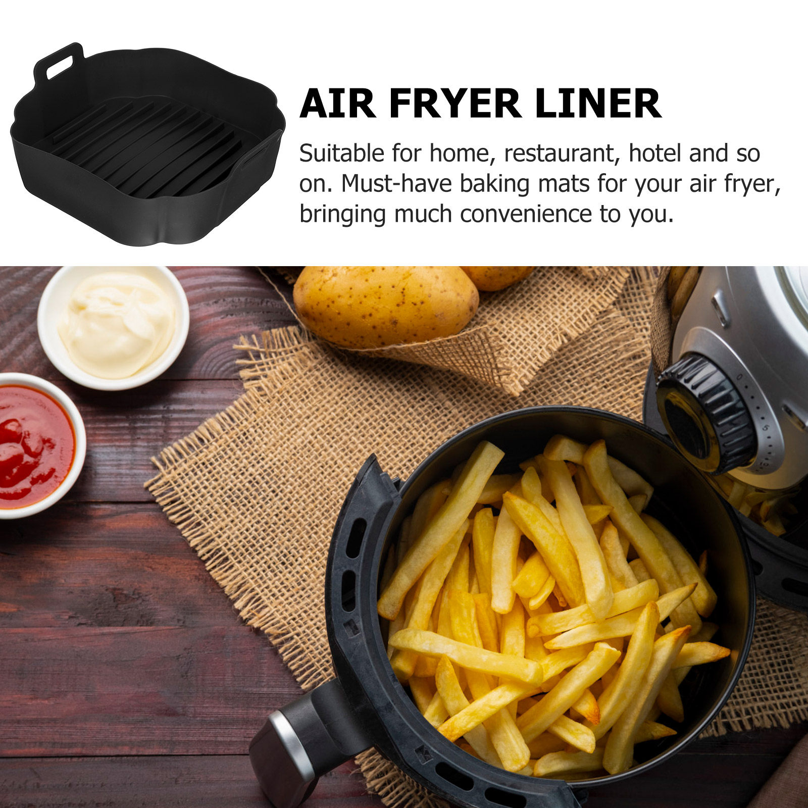 Alas Silikon untuk Air Fryer P - Air Fryer Accessories ulasan dan harga