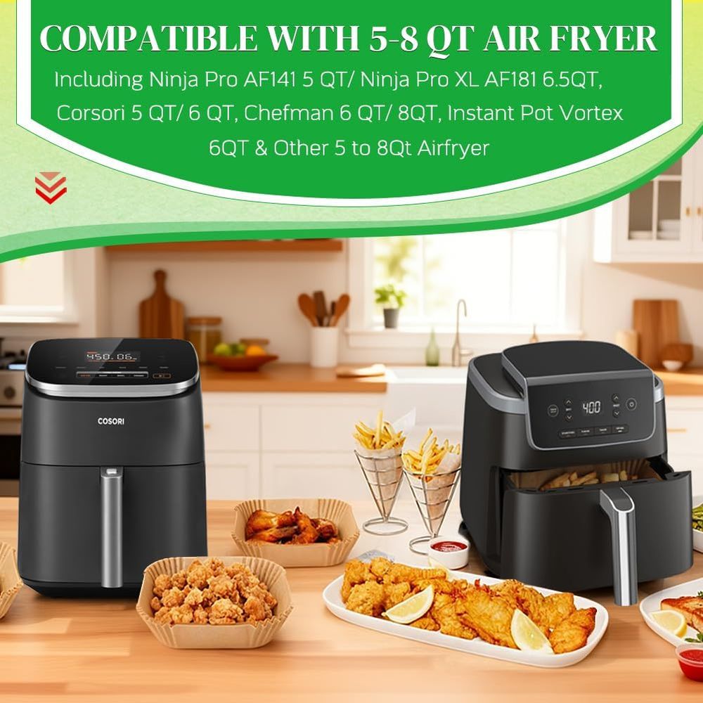 300 Buah Alas Kertas Penggoren - Air Fryer Accessories ulasan dan harga