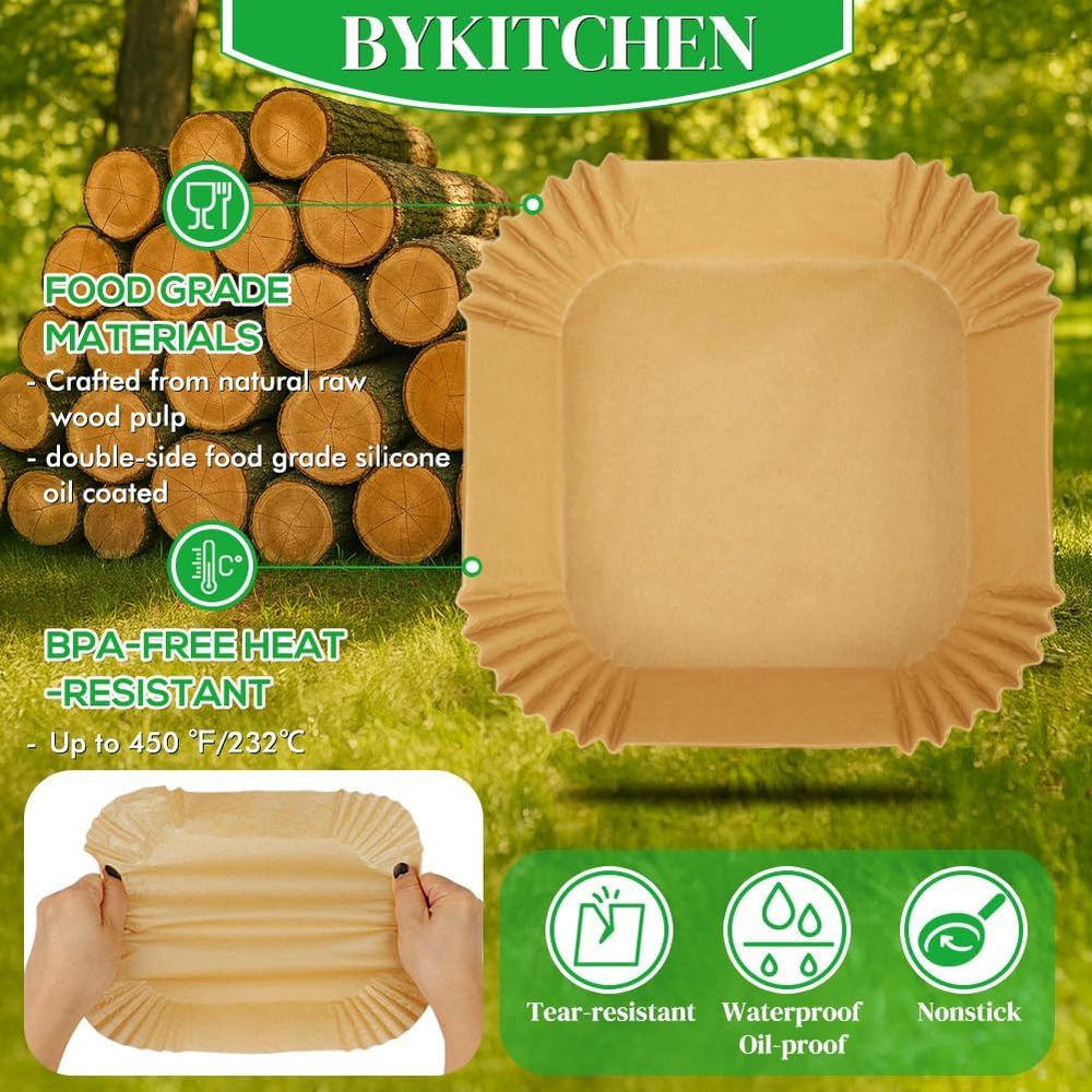 300 Buah Alas Kertas Penggoren - Air Fryer Accessories ulasan dan harga